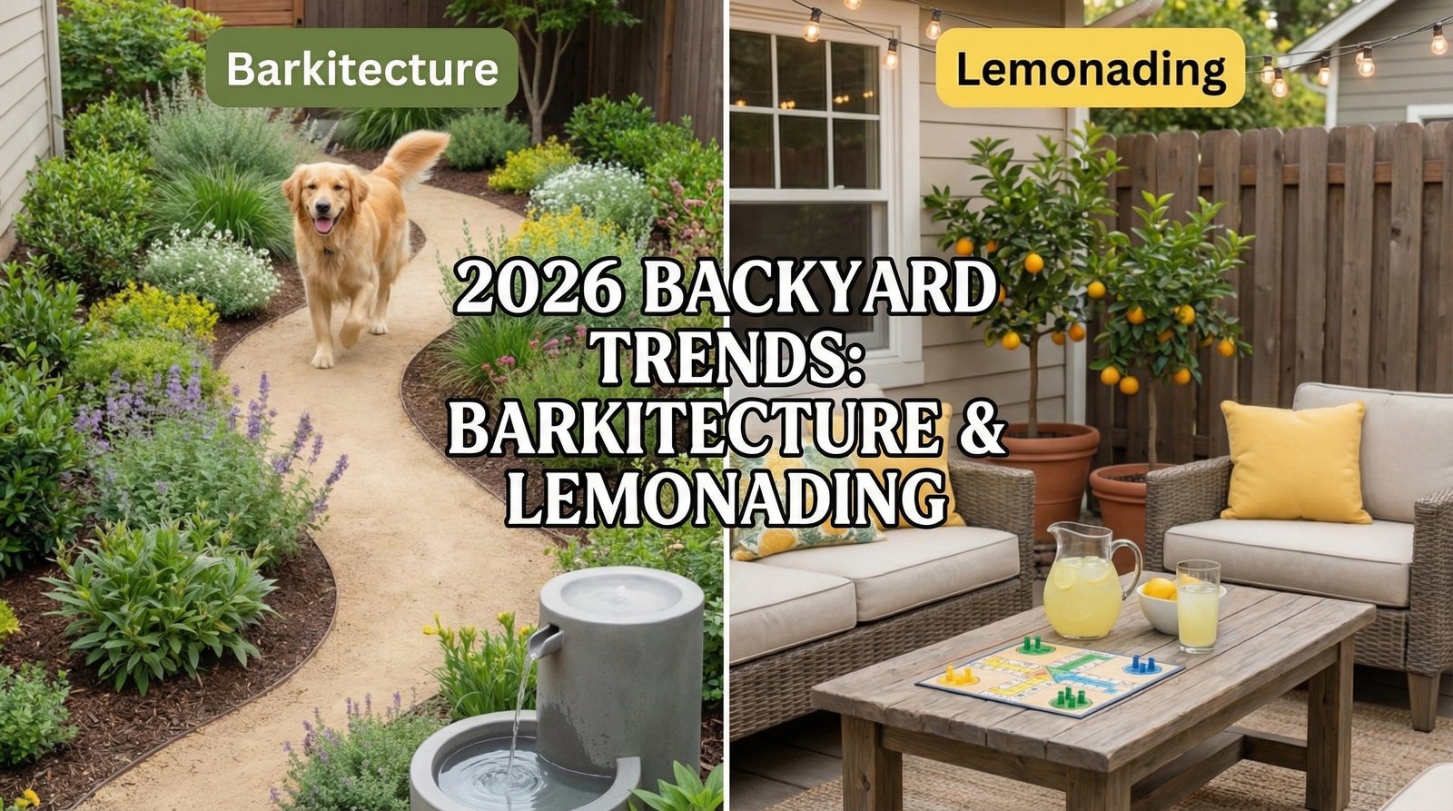 Embracing Barkitecture and Lemonading: 2026's Top Backyard Landscaping Trends