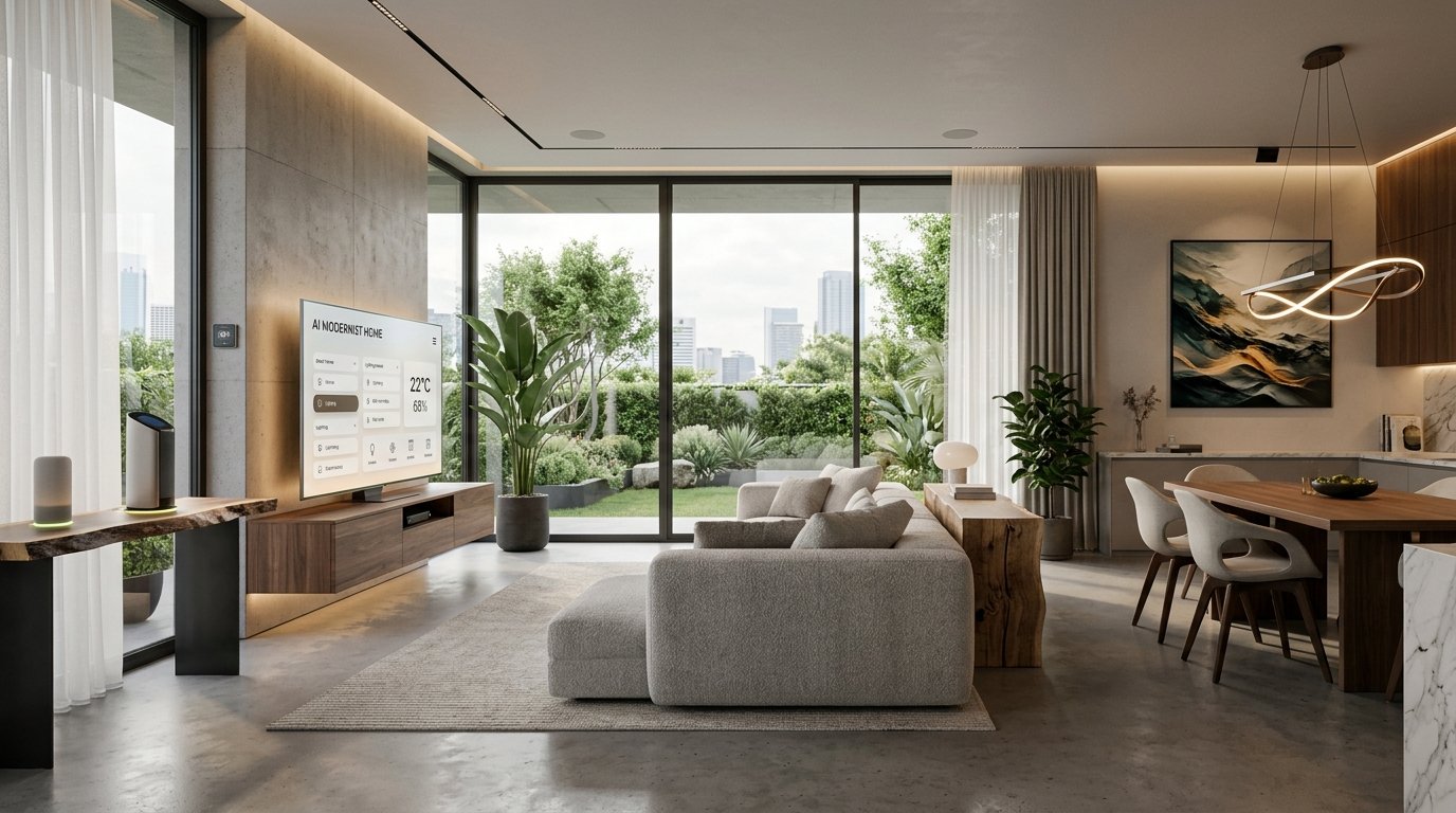 AI Modernist Design: Elevate Your Home with Smart Style