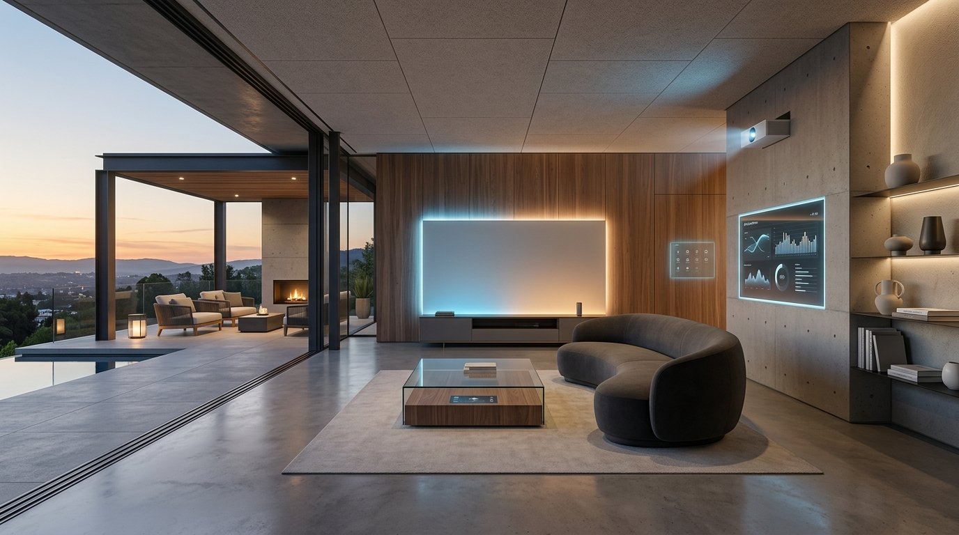 AI Modernist Design: Sleek Homes with Smart Tech