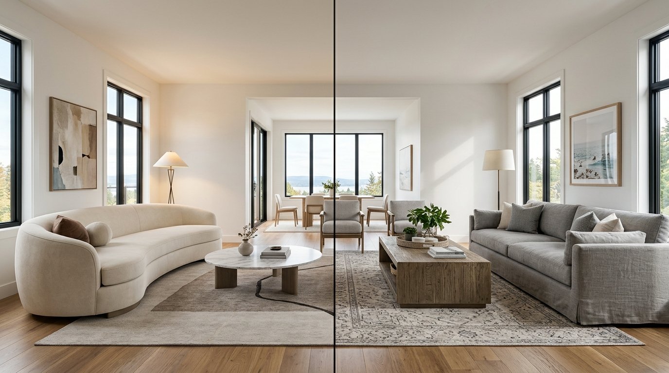 Virtual vs. Real Staging: The Ultimate Comparison
