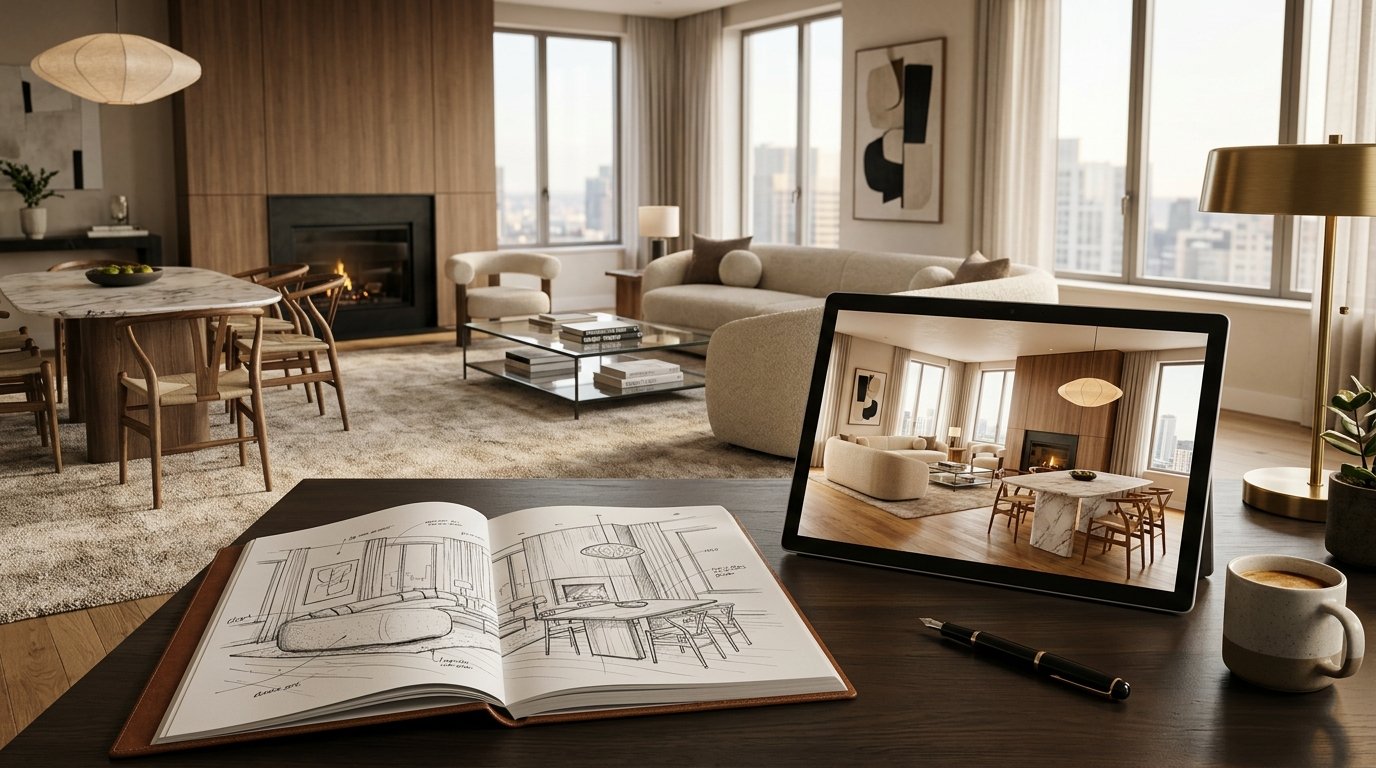 Sketch to Render: Revolutionizing Your Interior Design Process