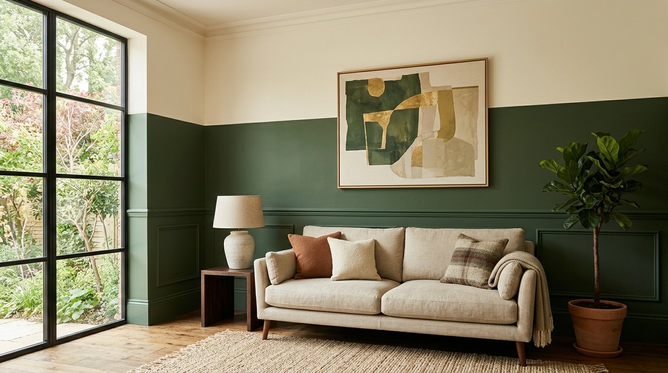 Two-Tone Wall AI: Visualize Perfect Spaces Instantly