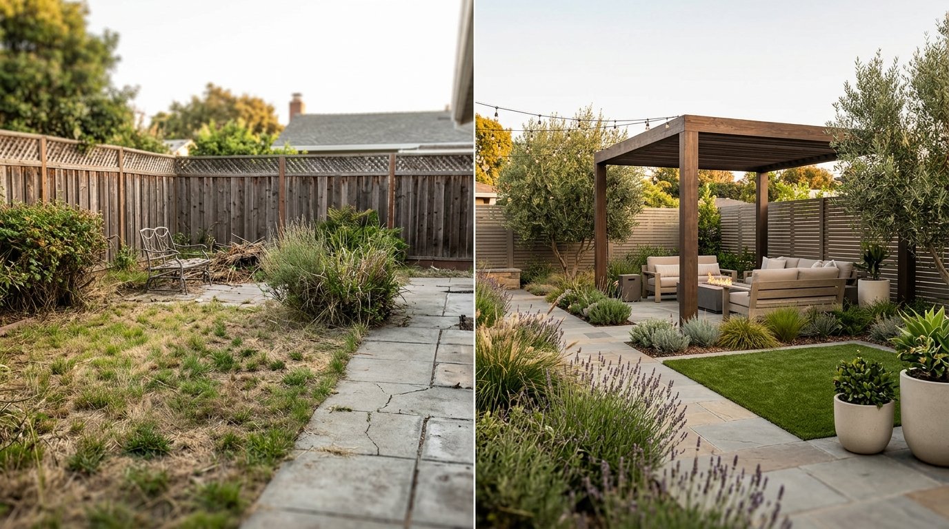Garden Makeover AI: Stunning Before & After Transformations