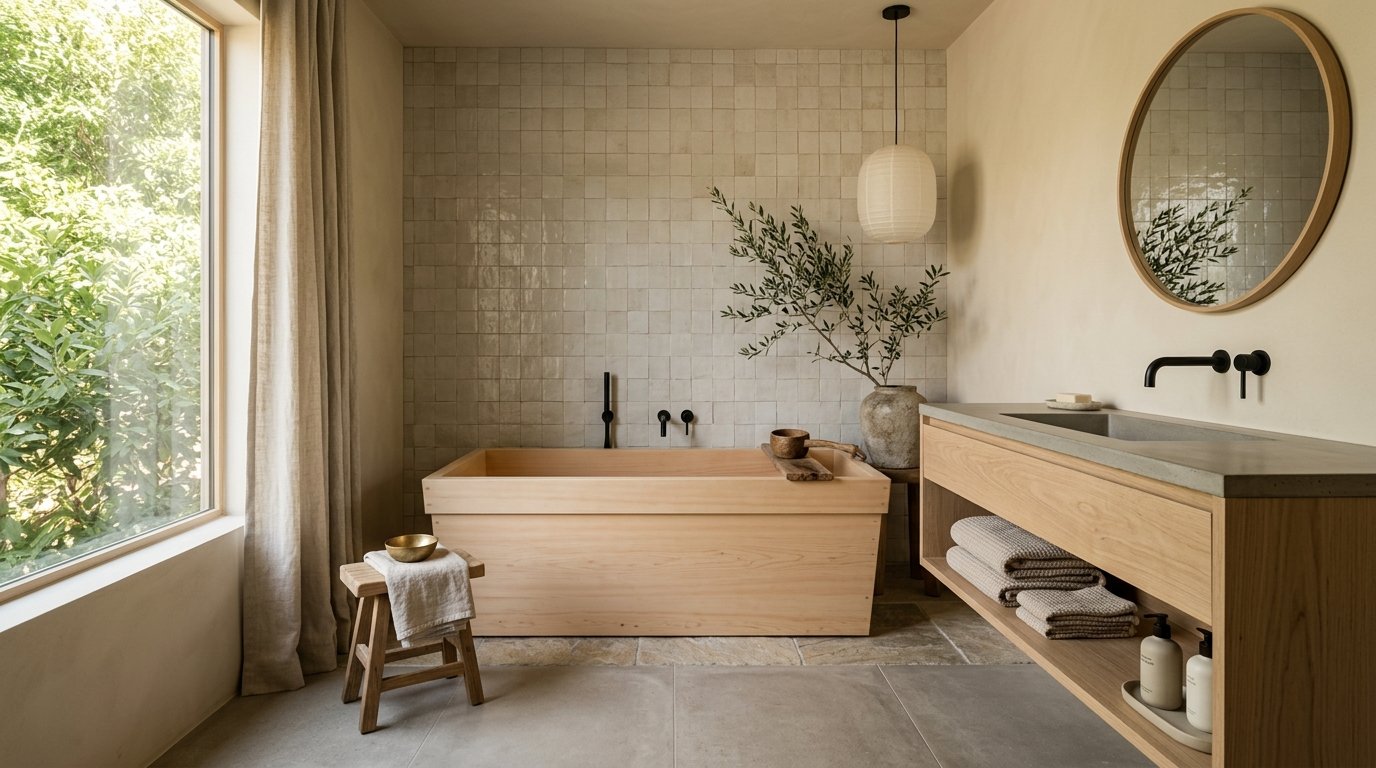 Japandi Bathroom Design: Create a Spa-Like Sanctuary