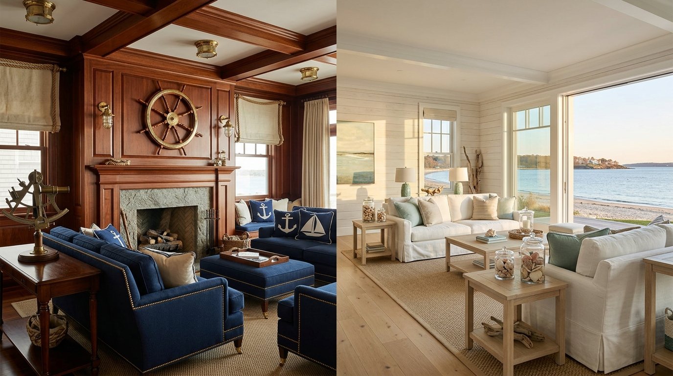 Nautical vs Coastal Design: What's the Key Difference?