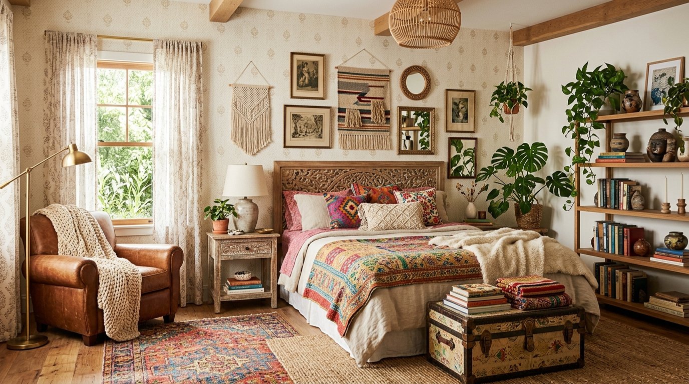 Eclectic Boho Bedroom Design: A Free Spirit's Haven