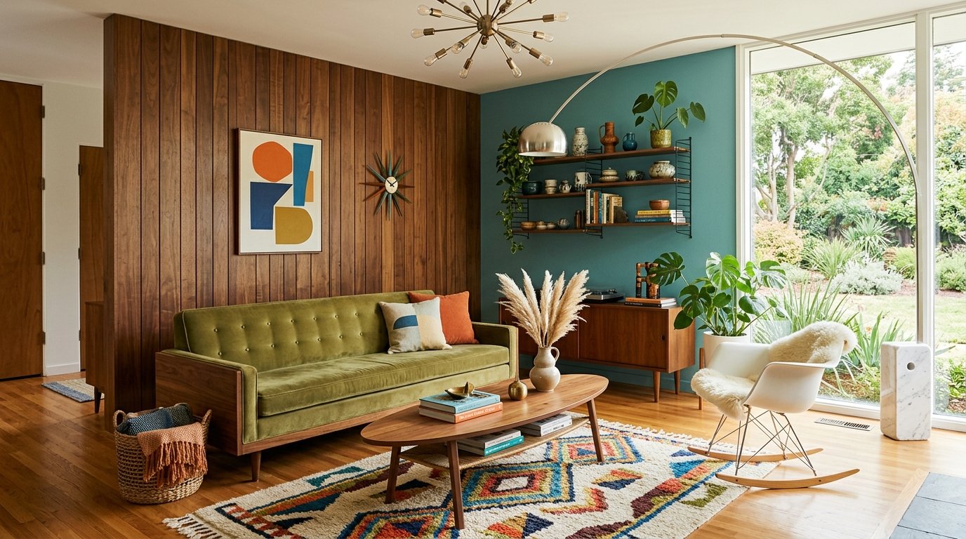 Create Your Dream Mid-Century Modern Living Room