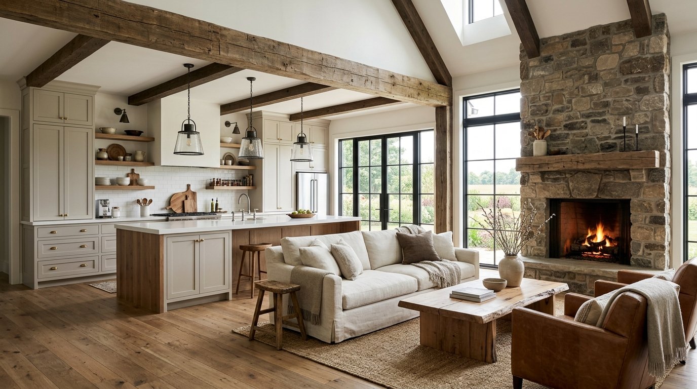 Farmhouse Interior Design: Rustic Charm for Modern Homes