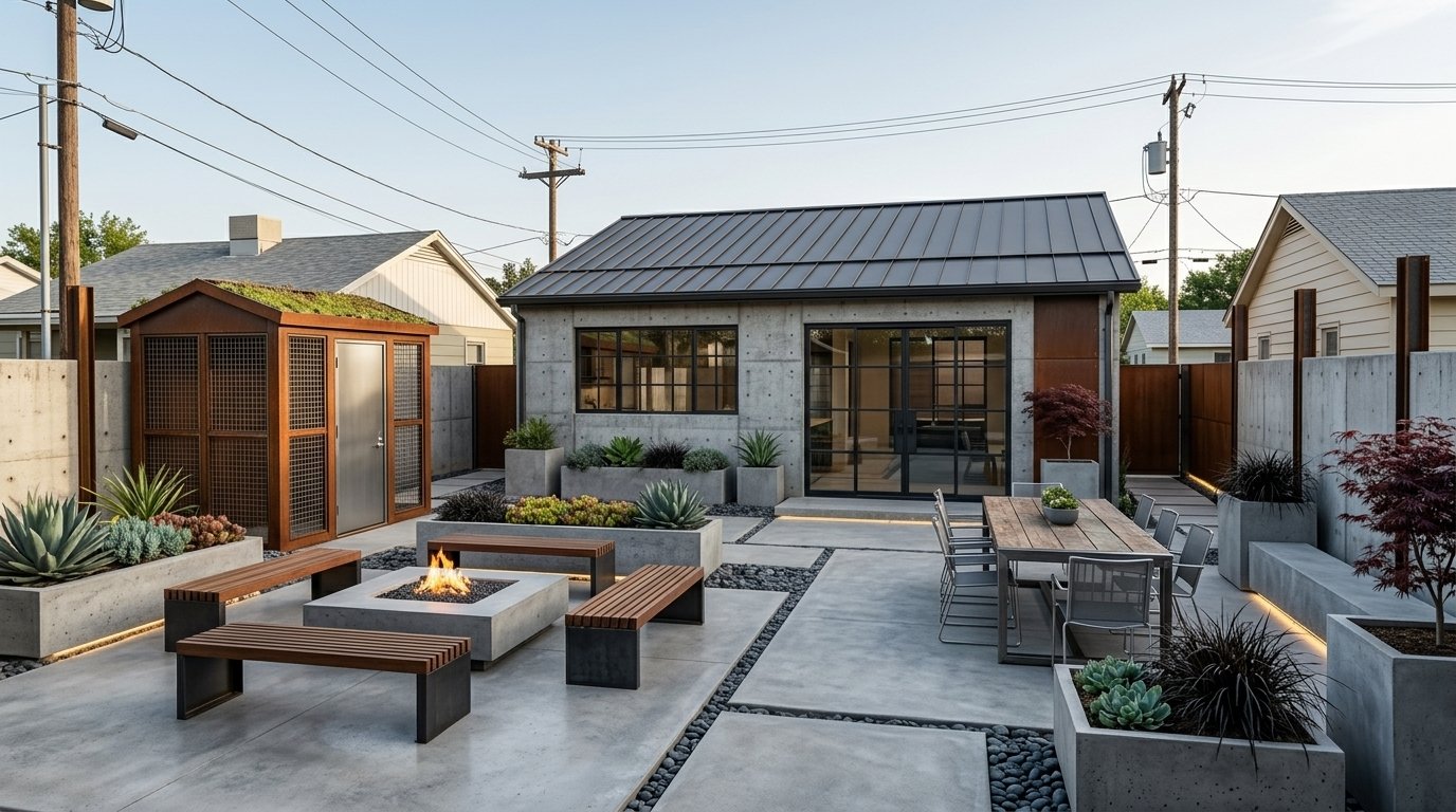 Modern full garden design redesign AI visualiser by RYY