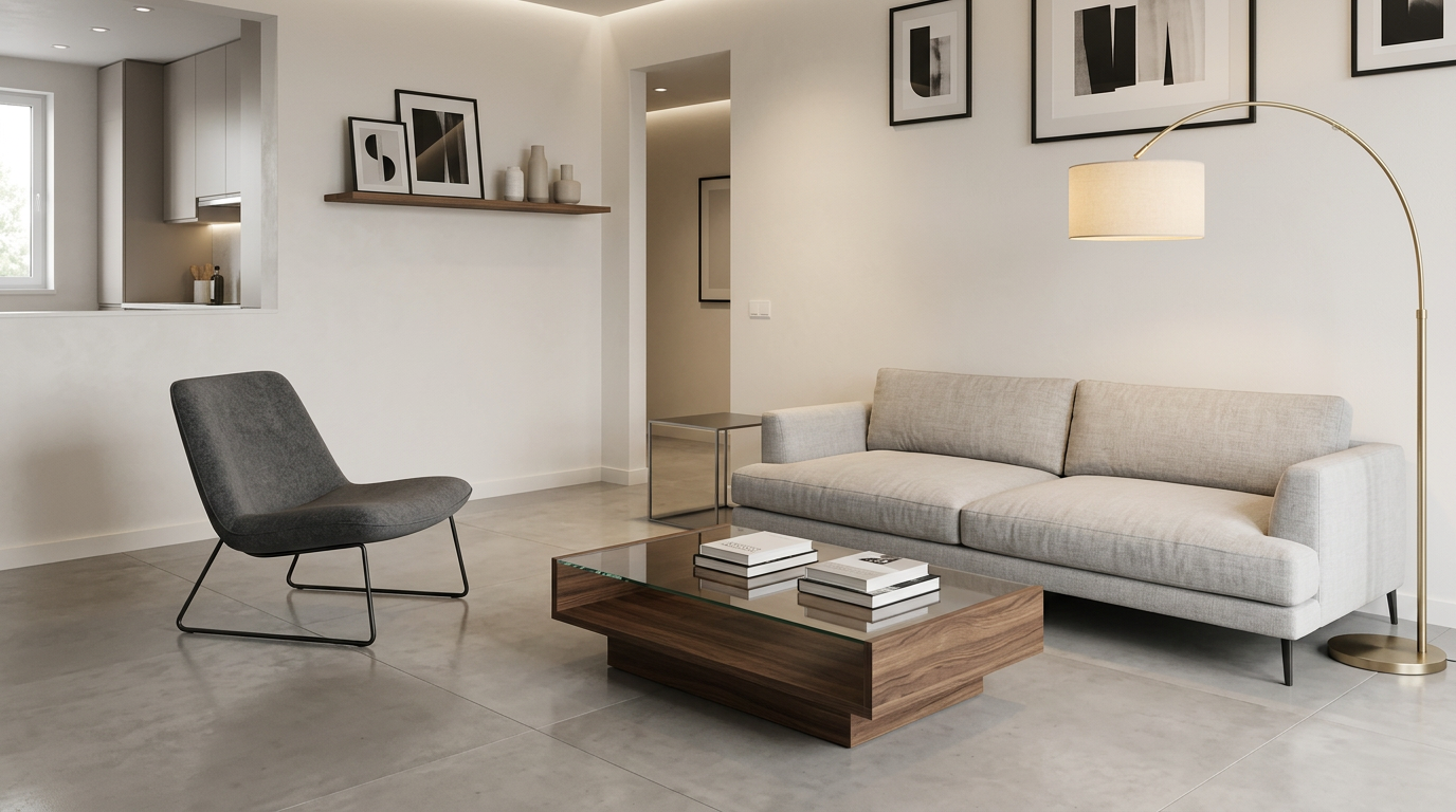 Modern Minimalist Living Room Redesign