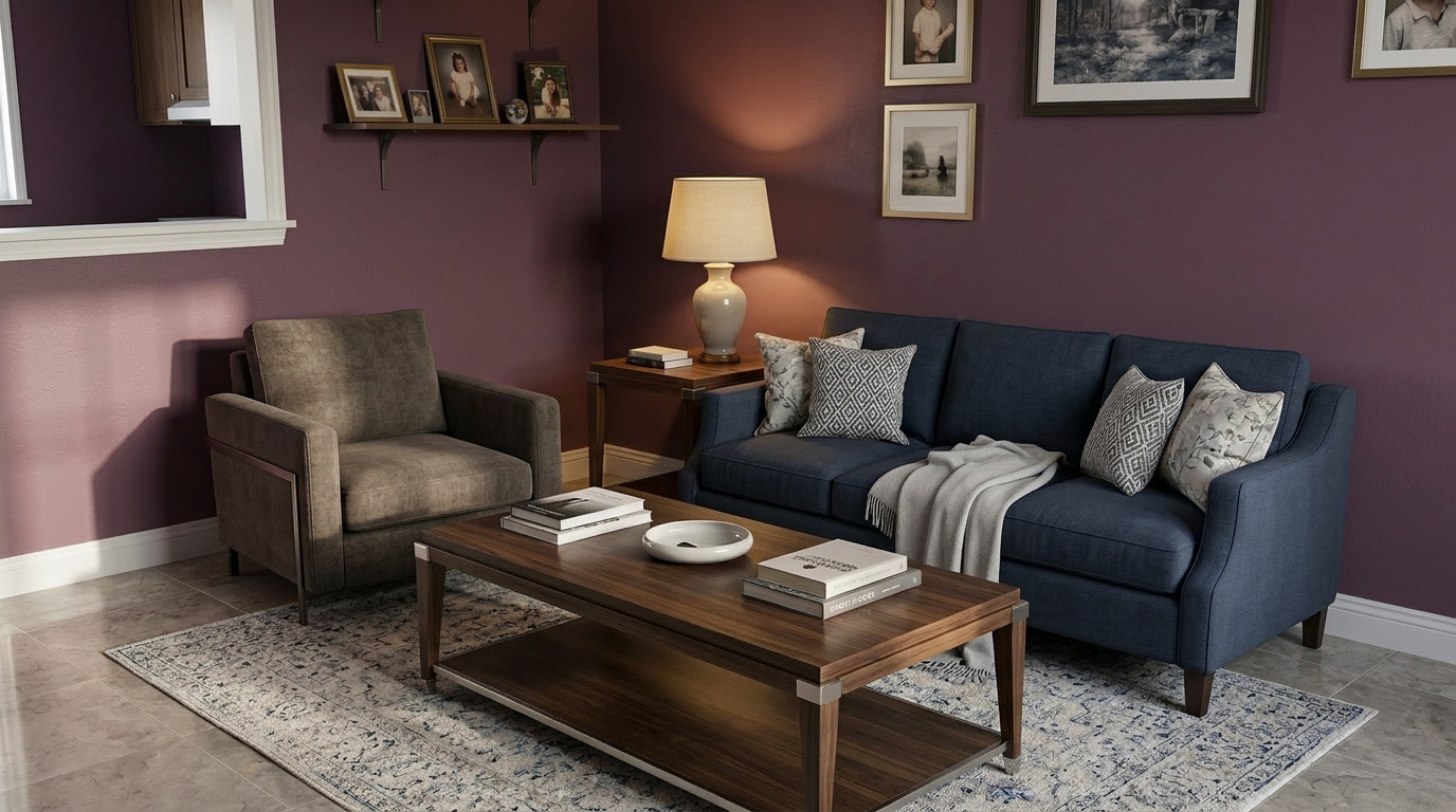 Clean Modern living-room Redesign