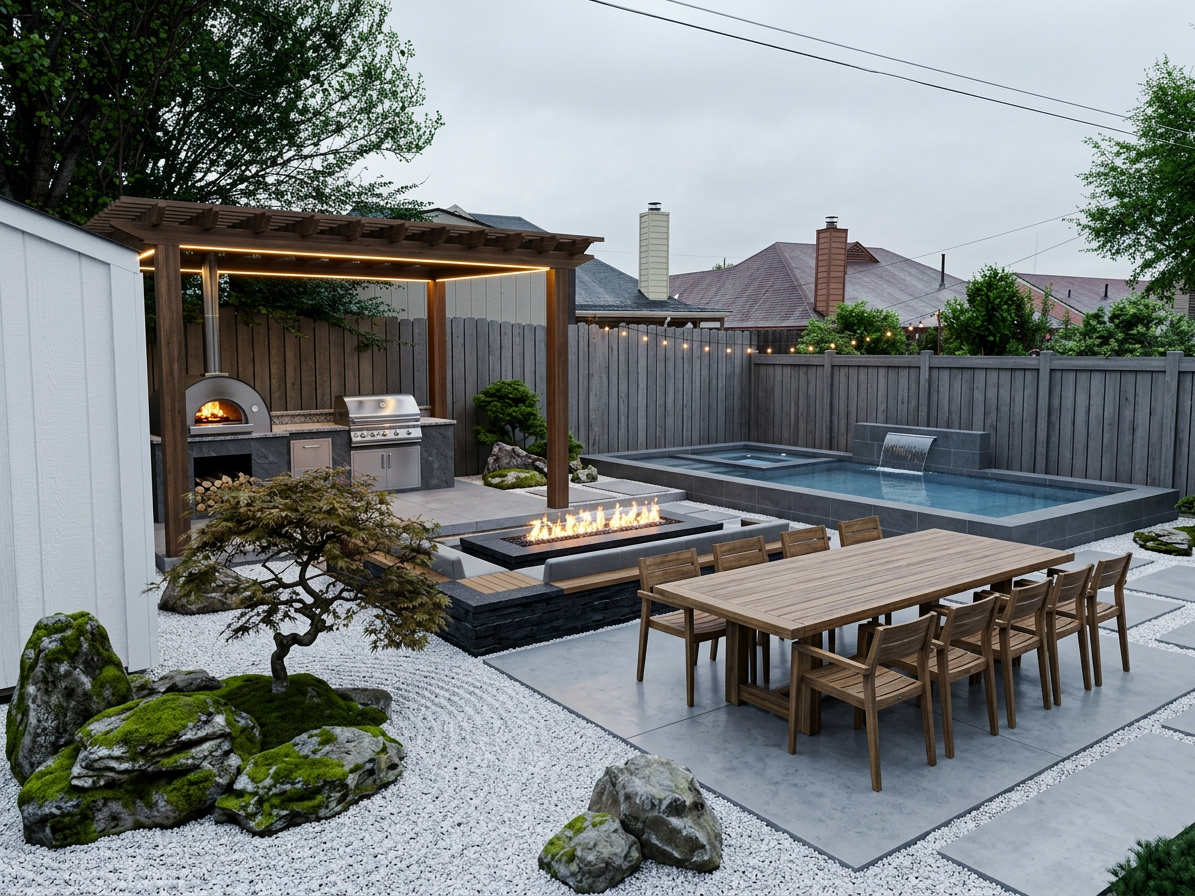 Zen Garden backyard Redesign