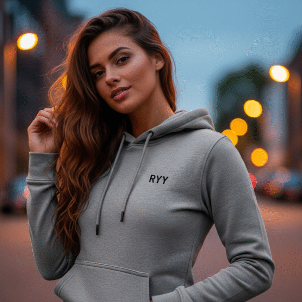 r y y pullover hoodie grey