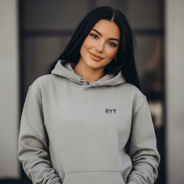 r y y pullover hoodie grey